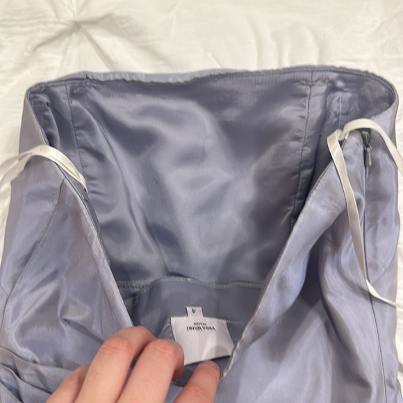 Vera Wang Maids ice blue strapless gown - size 4 - Picture 11 of 11